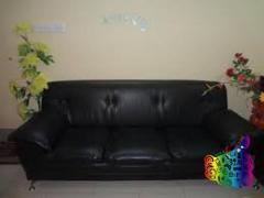 Leather Sofa 5 Seathed