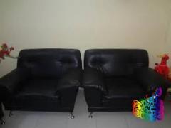 Leather Sofa 5 Seathed