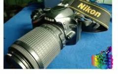 Nikon D3200 DSLR 24.2mp with 55x200mm lens