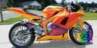 FULLY CUSTOM YAMAHA YZFR-6 CHROME Orange -10